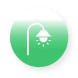 Outdoor lighting icon