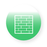 Retaining walls and borders icon