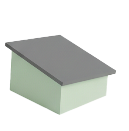 Shed roof – Single-slope design