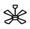 Ceiling fans for air circulation icon