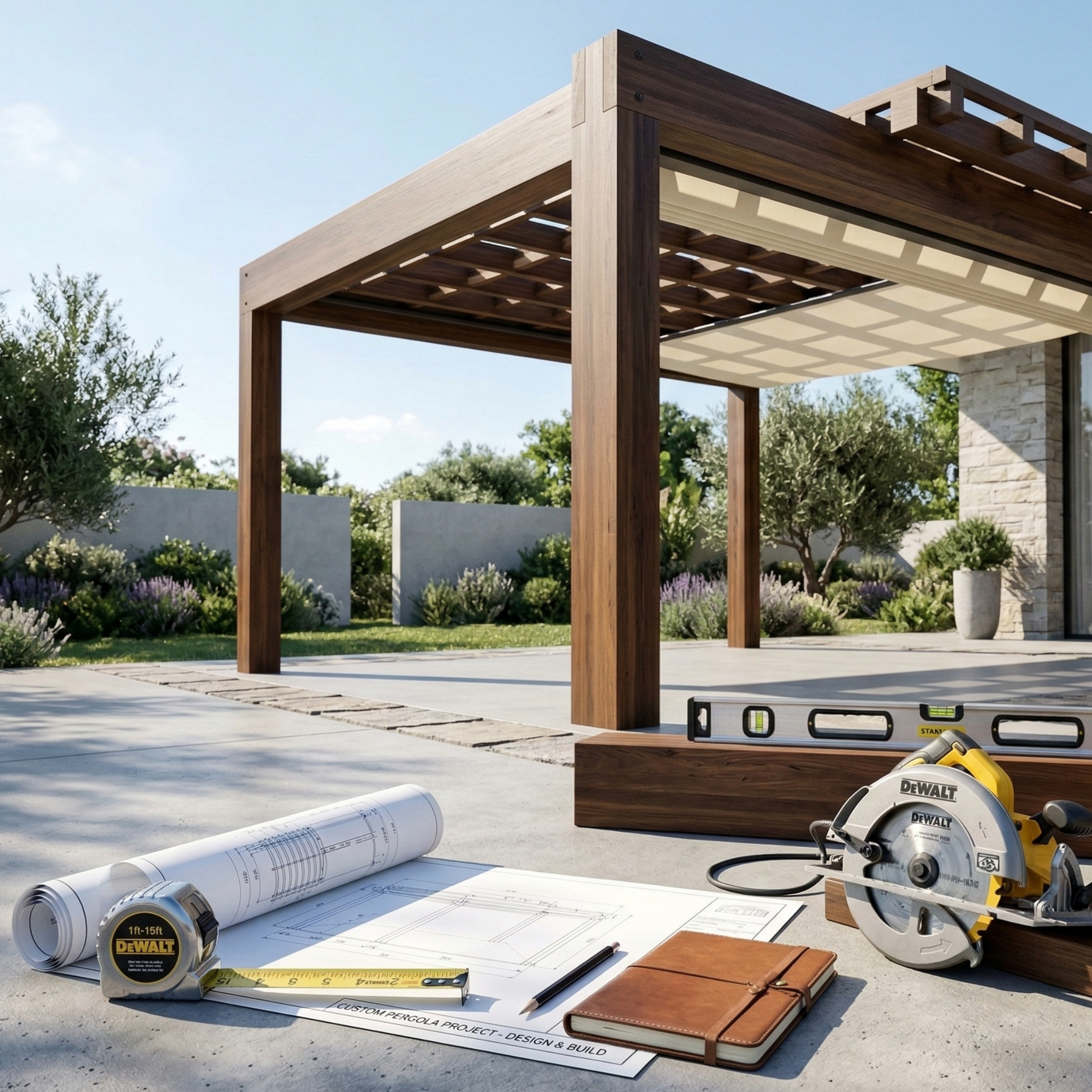 Custom pergola design and construction