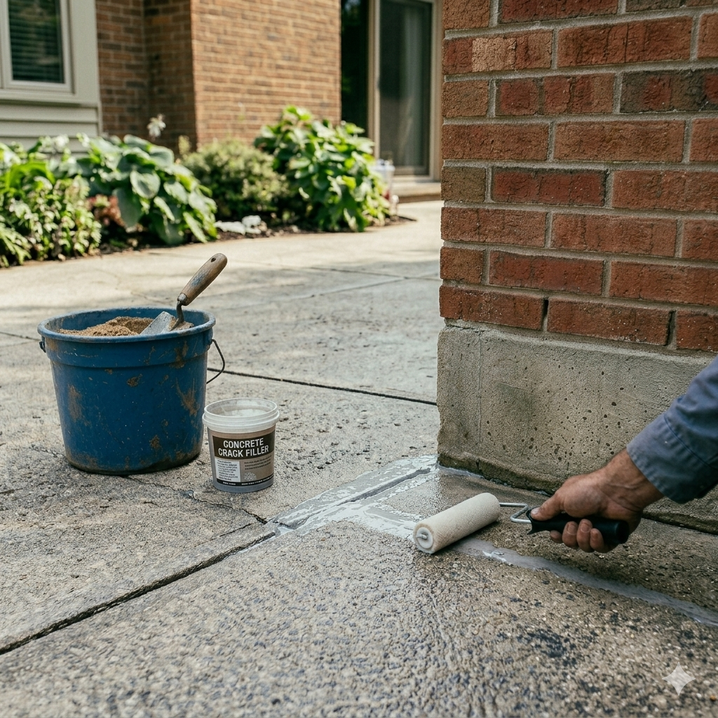 Repair cracks early to prevent expansion