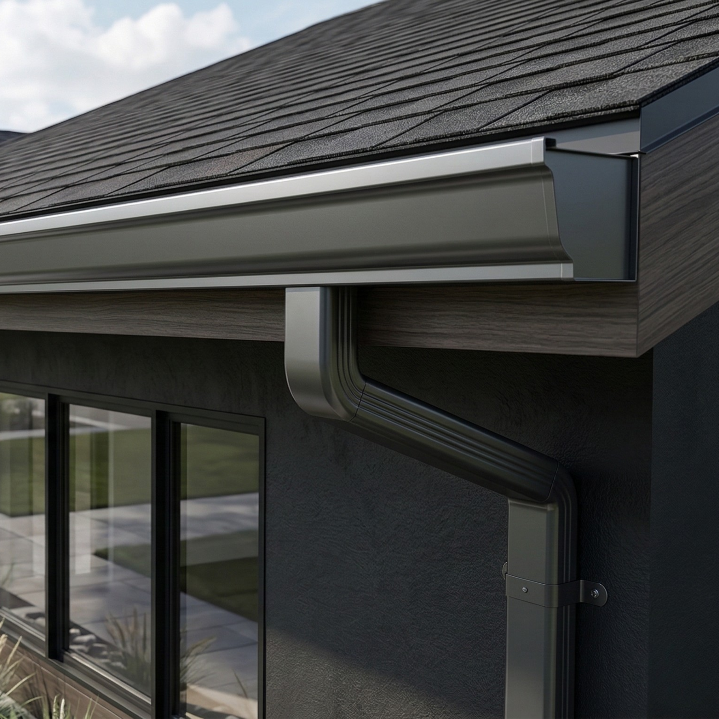 Seamless gutter installation