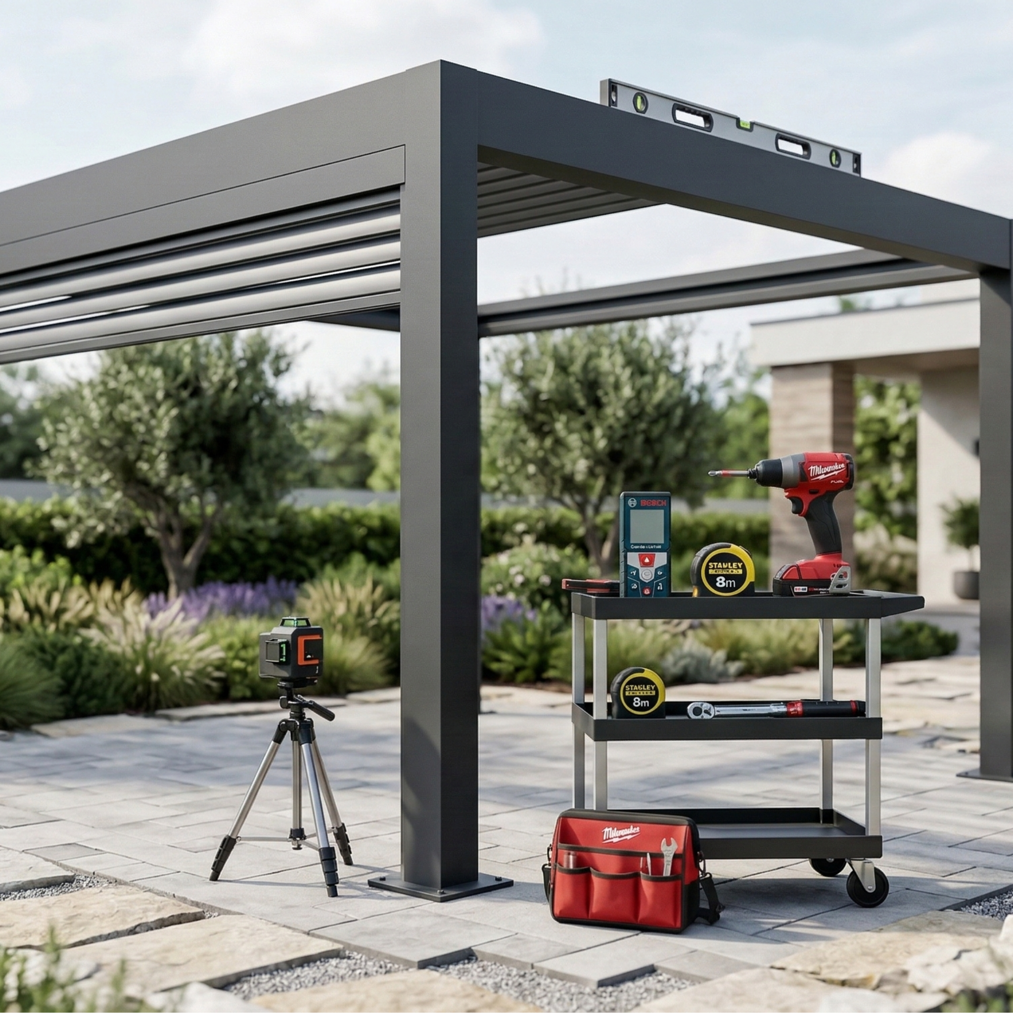 Shade structure installation